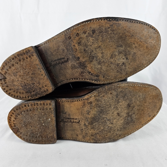 Vintage Florsheim Royal Imperial Men\'s Kenmoor Brown 5-Nail V-Cleat Size 8.5 D main image 7